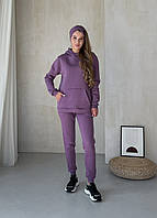 Теплый зимний женский спортивный костюм фиолетовый Мерлини Бордо 100001025, размер S-M (42-44)