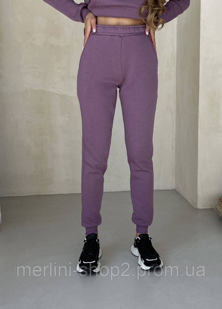 Теплый зимний женский спортивный костюм фиолетовый Мерлини Бордо 100001025, размер S-M (42-44) - фото 6 - id-p2035172359
