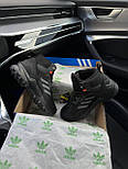 Зимові чоловічі кросівки Adidas Terrex Swift R Gore Tex з хутром теплі осінь-зима чорні. Живе фото. Високі чоловічі черевики, фото 3