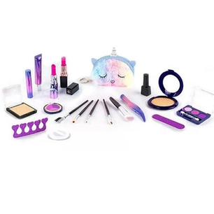 Набір дитячої косметики 17 предметів "The pretty girl" 2605E з косметичкою єдиноріг від 3-х років., фото 1