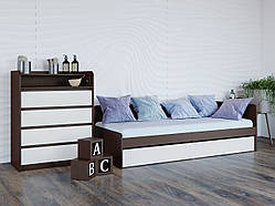 Дитячий Спальний Комплект Мікс 1, Венге темний, Білий