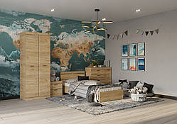 Дитячий Спальний Комплект Соната 7, Дуб Крафт Золотий
