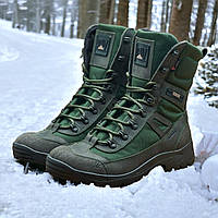 Тактические берцы зимние хаки, военные ботинки олива зима, армейская обувь на зиму для всу, размеры: 36-47