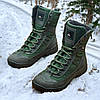 Тактичні берці зимові хакі, військові черевики олива зима, армійське взуття на зиму для зсу, розміри: 36-47, фото 2
