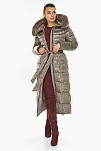 Жіноча куртка з манжетами колір тауп модель 59485, фото 2