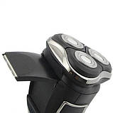 Бритва акумуляторна Esperanza EBG 002K (3 Вт, ротаційна, до 60 хв роботи, 3 рухливі головки, якісна), фото 2