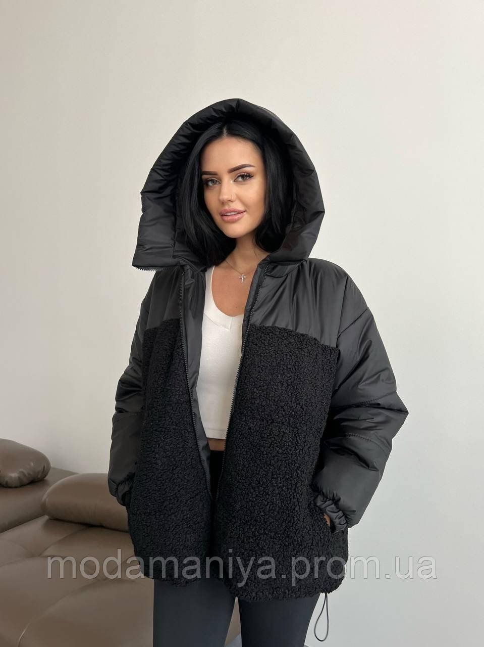 Женская стильная зимняя курточка - фото 3 - id-p2035213565