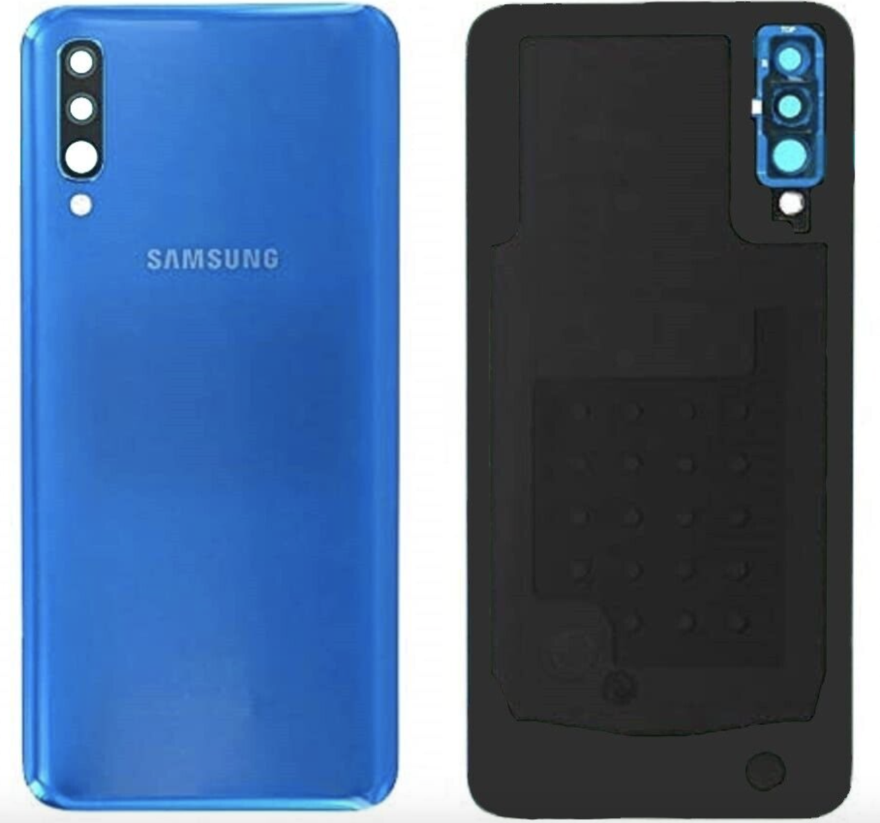 Задня кришка для Samsung A505F Galaxy A50, синя, оригінал (54) + скло камери, фото 1