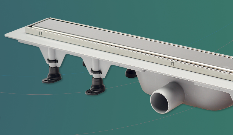 Трап для душу із сухим закривом 850 мм, Plastrno Чехія INOX SZE5850