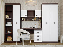 Дитячий Спальний Комплект Соната 4, Венге темний, Білий