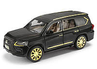 Машинка металлическая детская Lexus LX 570 Auto Expert Premiumu Черный с желтым