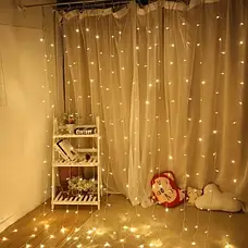 Гірлянда-штора світлодіодна 160 LED 2х2 м від USB Теплий, фото 6