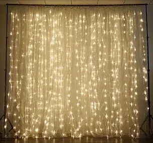 Гірлянда Світлодіодна Штора 200 LED 3х2 м Теплий, фото 1