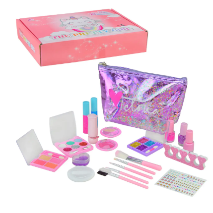 Дитячий ігровий набір косметики з аксесуарами "The pretty girl" 2605C з косметичкою від 3-х років.