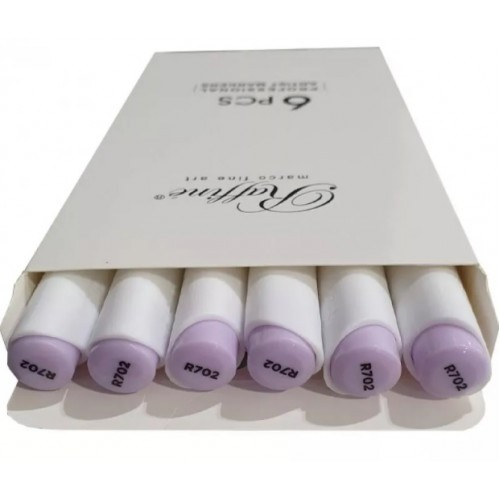 Скетч-маркер двосторонній Marco Raffine 7800-6CB/702R Mauve shadow (пач 6)