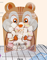 Пакет фігурний з малюнком Хом'як food  із зіп застібкою харчовий 20х15 см для солодощів, сухофруктів, горіхів