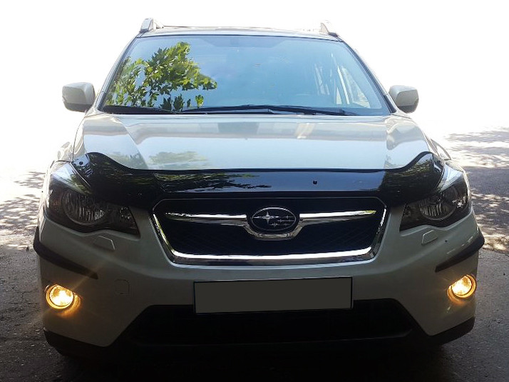 Дефлектор капоту (EuroCap) для Subaru XV 2011-2017 рр