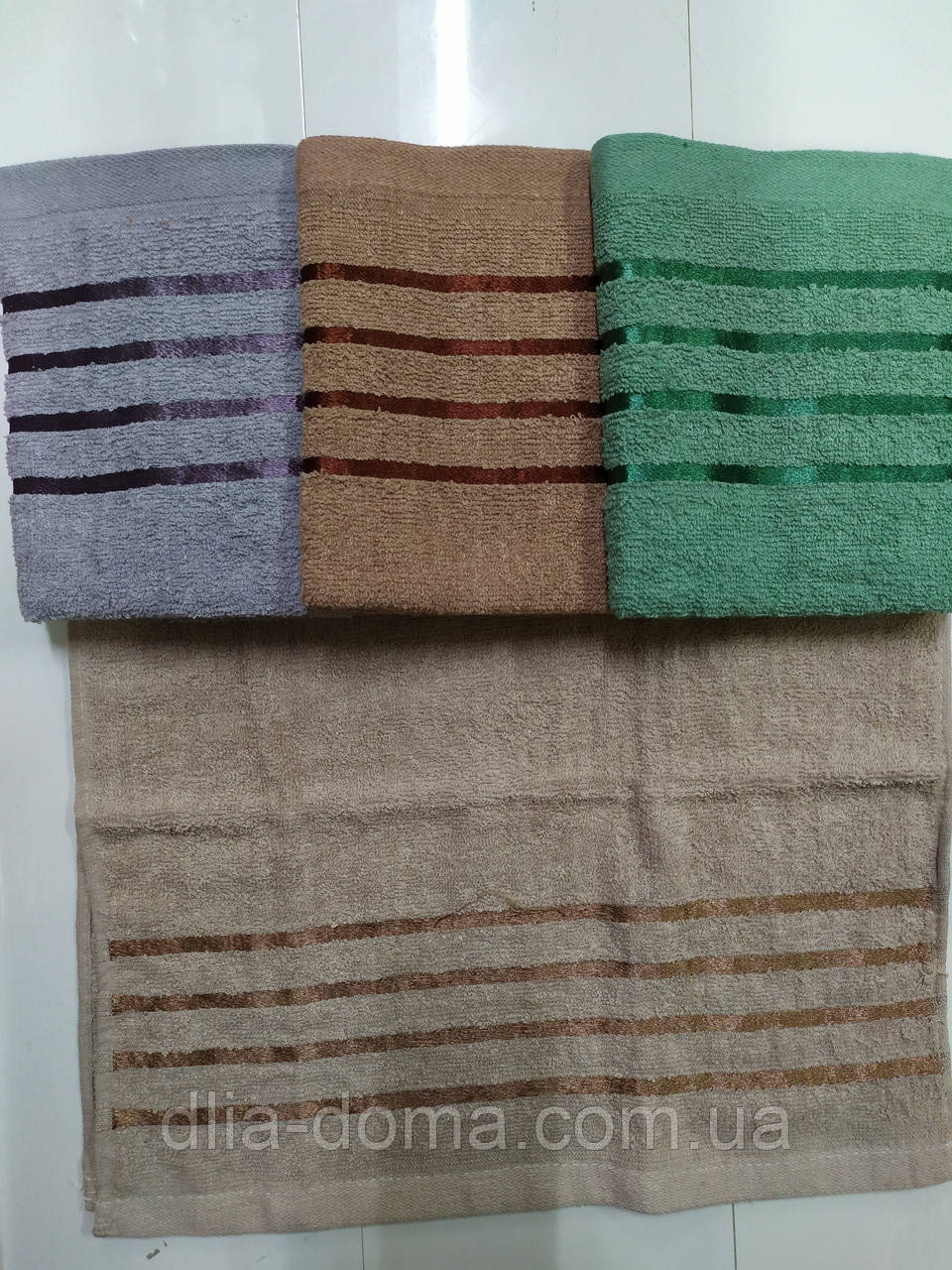 Полотенце махровое лицевое 50*100 цвета микс № 332, фото 1
