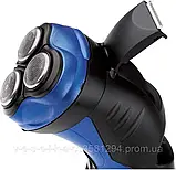 Акумуляторна бритва AEG HR 5655 (IPX5, до 90 хв роботи, 3 головки, сухе гоління), фото 2