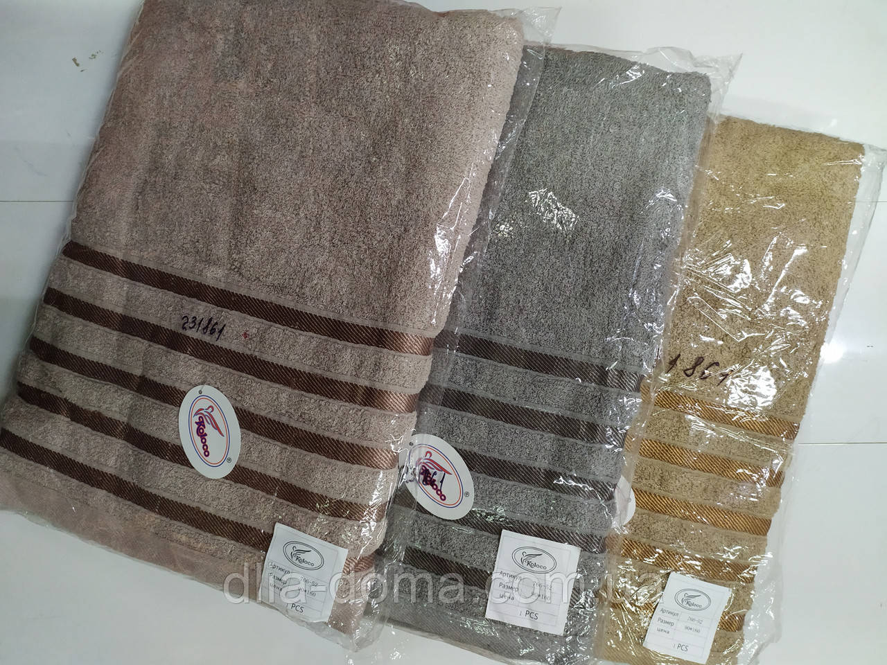 Полотенце махровое сауна 90*160 цвета микс №517, фото 1