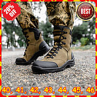 Военные ботинки зимние ВСУ Olive до -25°C Теплые берцы на зиму Размеры 40-46 Зимние кожаные военные ботинки