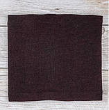 Теплий, в'язаний снуд на флісі. Меланж, фото 2