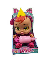 Кукла-пупс Lovely Baby с бутылочкой и пустышкой, говорит, плачет и смеется (3360-51)