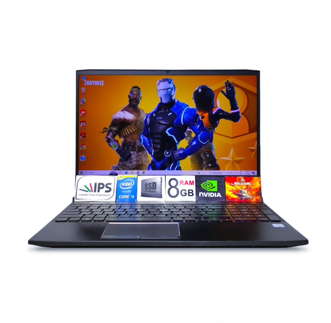 Ігровий ноутбук HP OMEN 15.6" IPS FHD 144Hz Core i5-9300H 4 ядра 8GB Ram SSD256GB+1TB HDD Nvidia GTX 1650 4GB