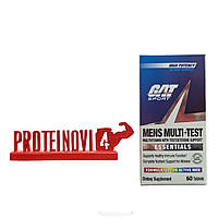 Вітаміни для чоловіків GAT Mens Multi+Test essentials 60tab вітамінно-мінеральний комплекс для спорту