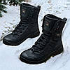 Тактичні берці зимові чорні, військові черевики в чорному кольорі зима, армійське взуття на зиму для зсу, розміри: 36-47, фото 2