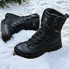 Тактичні берці зимові чорні, військові черевики в чорному кольорі зима, армійське взуття на зиму для зсу, розміри: 36-47, фото 4