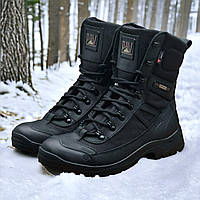 Тактические берцы зимние чёрные, военные ботинки зима, армейская обувь на зиму для всу, размеры: 36-47