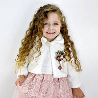Детское нарядное платье 110-128(5-8 лет) арт.05007+ меховое болеро