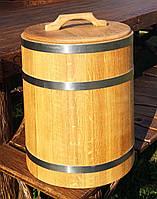 Дубова бочка для солінь 30 л неіржавка (кадка)