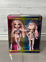 Набір ляльок Rainbow High Bella 2 Pack, Pink Fashion Dolls, Pink Hair. Kids Toy Gift Junior Jr