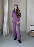 Теплый костюм с широкими штанами и худи фиолетовый MR Тулон 100001065, размер S-M (42-44)