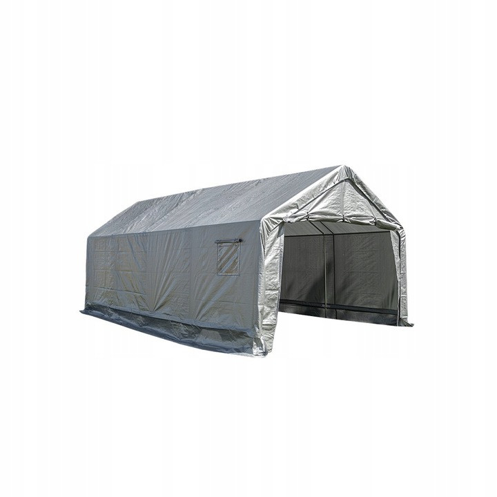 Тентовый гараж PE 4х6 Серый, фото 1