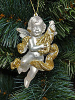 Подвеска рождественский ангел , серебро 0513