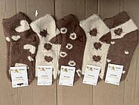 Шкарпетки жіночі зимові ЗОЛОТО теплі шерстяні, норка, термо шкарпетки, різні кольори, розмір 37-41, Упаковка 10 шт