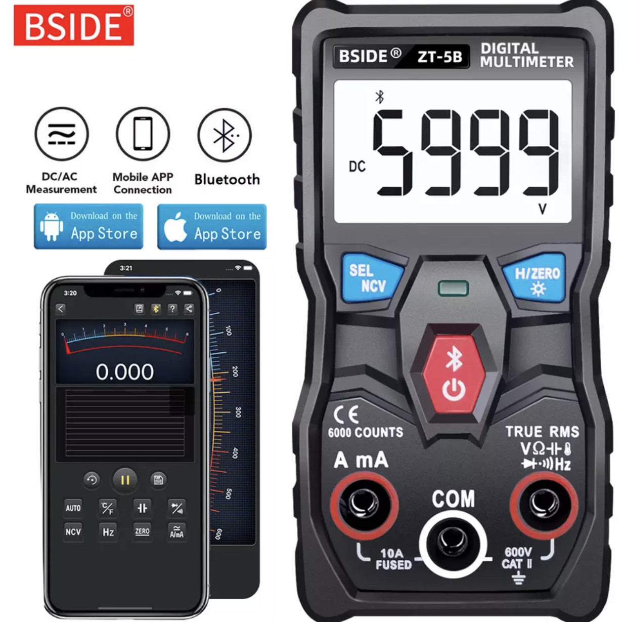 Bside ZT-5B с Bluetooth цифровой мультиметр - фото 1 - id-p2035321871