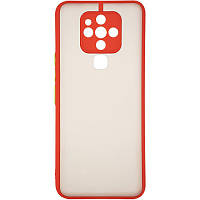 Чехол - накладка для Tecno Camon 16 / Gelius Bumper Mat Case / красный ободок .