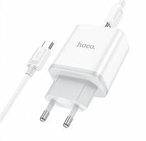 Мережевий зарядний пристрій HOCO C104A Stage (1 USB C / 20W) (Білий)