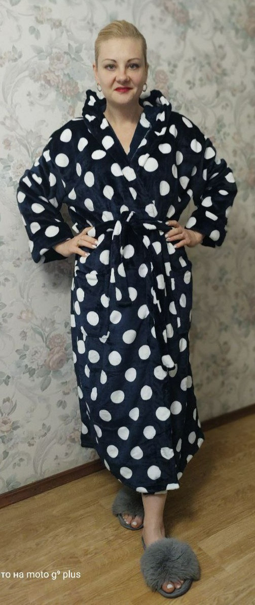 Модный женский длинный халат на запах 44-50 р, доставка по Украине Нп и Укрпочта - фото 4 - id-p1079139133