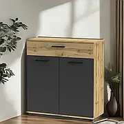 Комод для речей невеликий Berno 2 ММ Тумбочка для дому з шухлядами та дверцятами