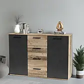 Сучасний комод із висувними шухлядами та дверцятами для речей стильний Berno 4 ММ