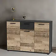 Сучасний комод для одягу та речей з шухлядами та дверцятами в спальню, зал Berno 3 ММ