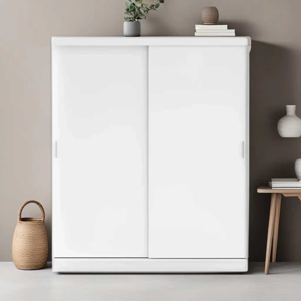 Шафа купе в передпокій, у спальню дводверна Diego New DIN180 ММ білого кольору