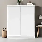 Шафа купе в передпокій, у спальню дводверна Diego New DIN180 ММ білого кольору