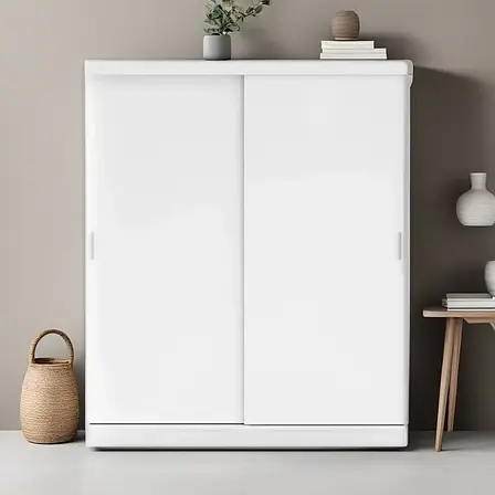 Шафа купе в передпокій, у спальню дводверна Diego New DIN180 ММ білого кольору, фото 1