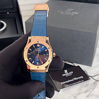 Часы наручные мужские Hublot Classic Fusion Automatic Gold-Blue